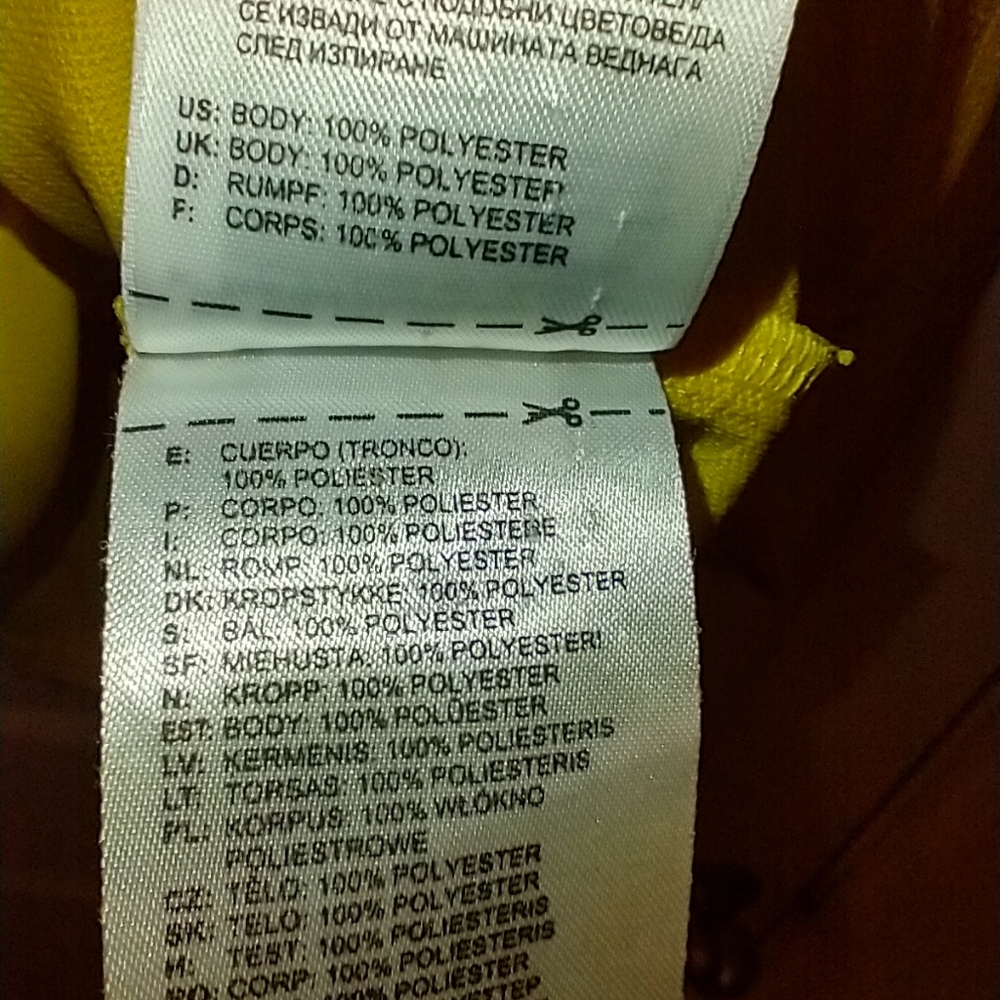 Adidas Climalite Yellow Short Sleeve Polo Golf Shirt Men's sz XL. - Picture 5 of 7